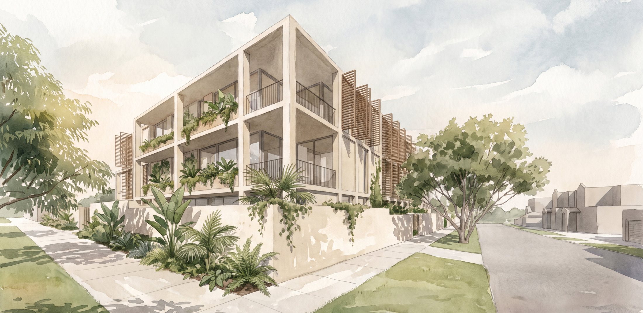 549 Balcombe Road corner render